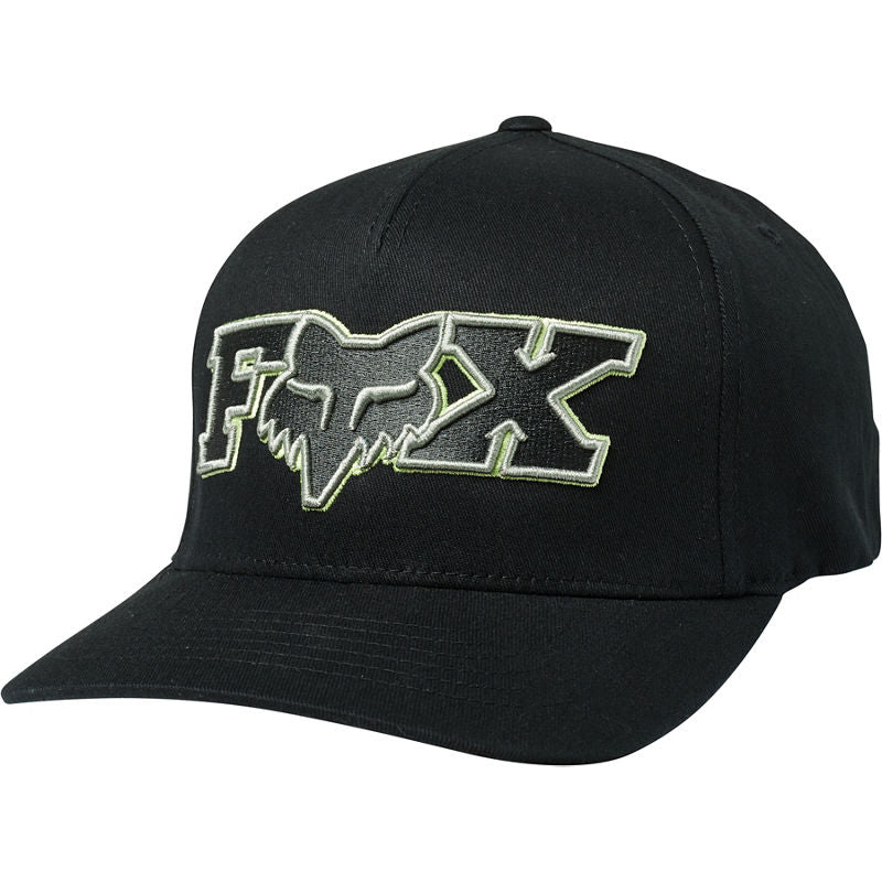 Gorro Lifestyle Flexfit Ellipsoid Negro/Verde Fox Racing - Rideshop