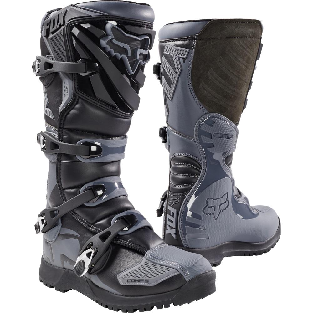 Botas Moto Comp 5 Offroad Negro Gris Fox Racing - Rideshop