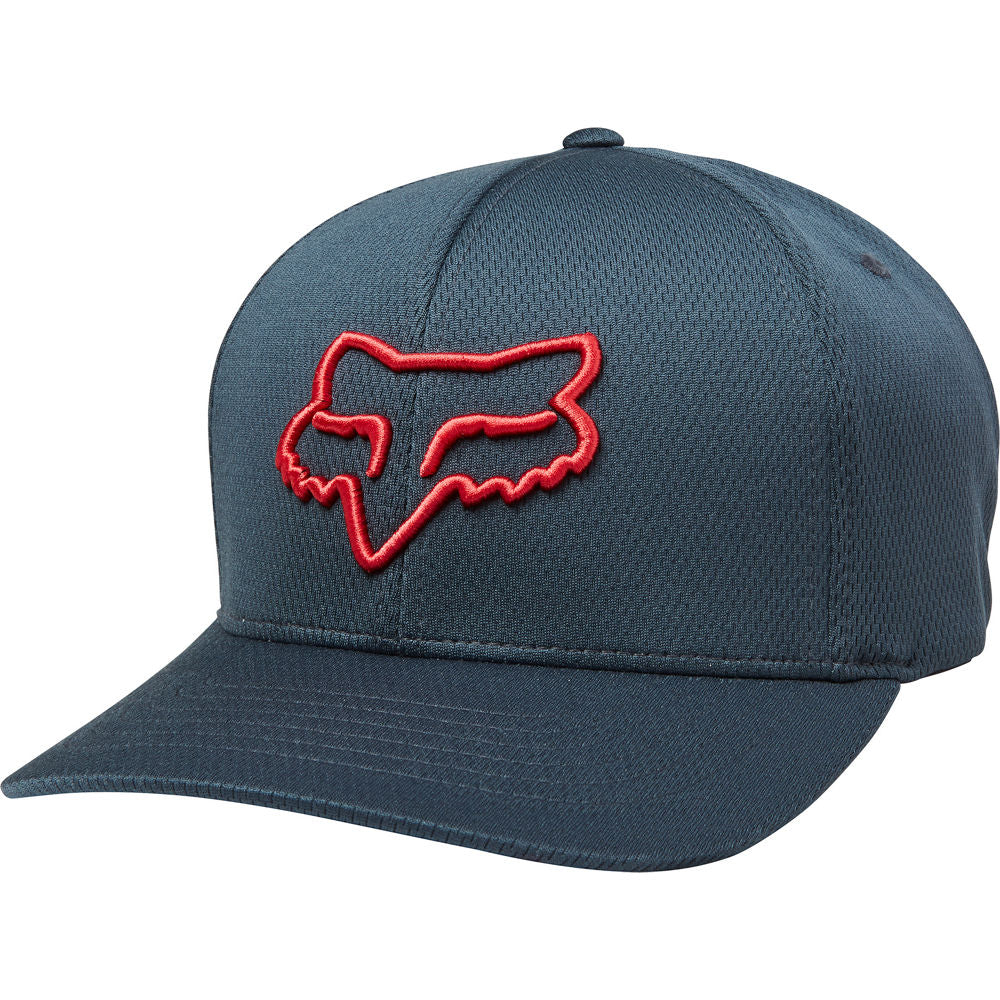 Gorro Lifestyle Flexfit Lithotype Azul Rojo Fox Racing - Rideshop