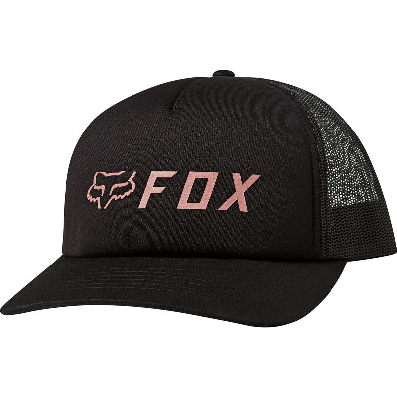 Gorro Lifestyle Mujer Trucker Apex Negro/Rosado Fox Racing - Rideshop