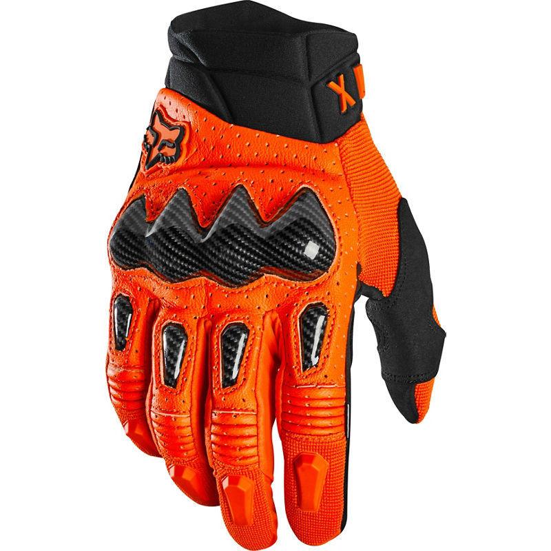 Guantes Moto Bomber Naranjo Fluor Fox Racing - Rideshop
