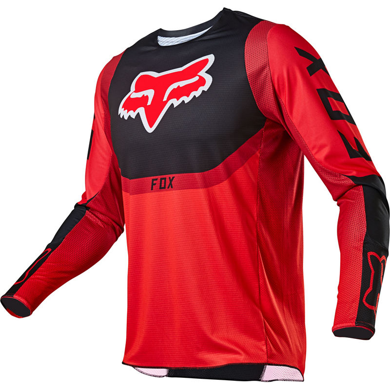 Polera Moto 360 Voke Rojo Fluor Fox Racing - Rideshop