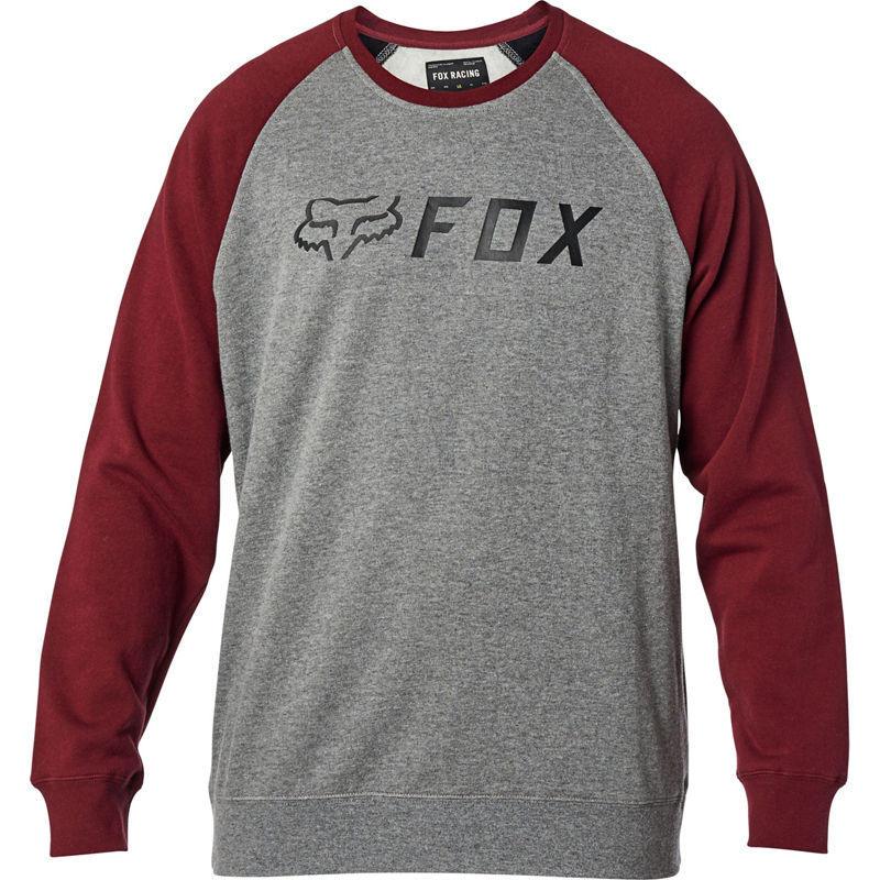 Polerón Lifestyle Cerrado Apex Gris/Rojo Fox Racing - Rideshop