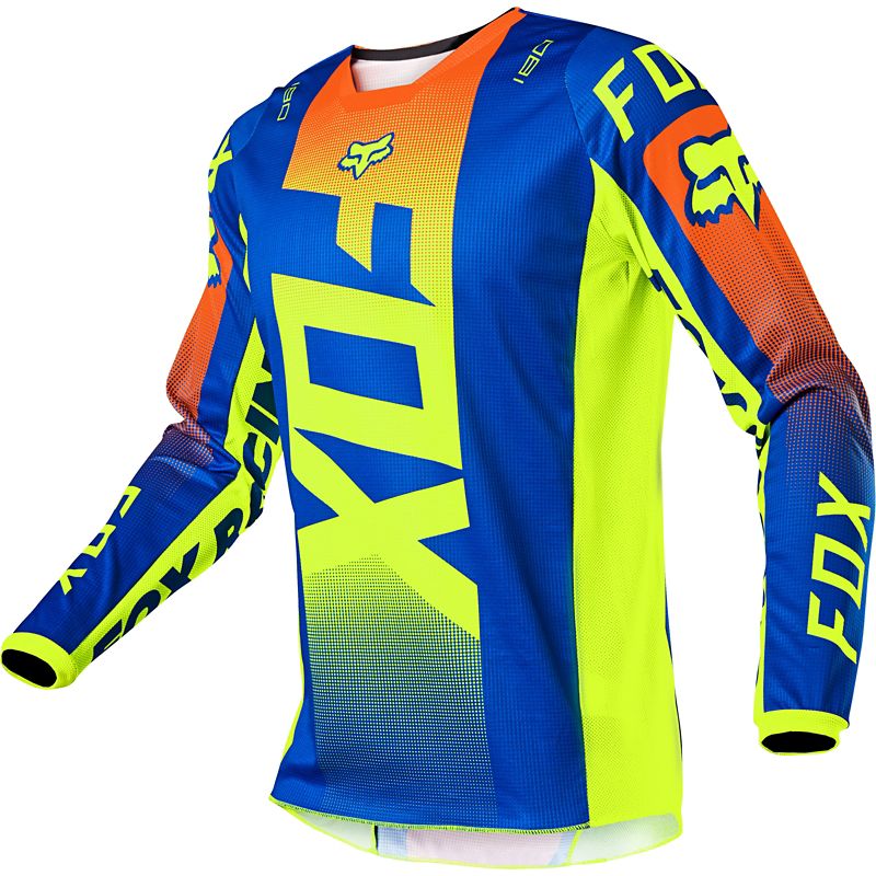 Polera Moto 180 Oktiv Azul Fox Racing - Rideshop