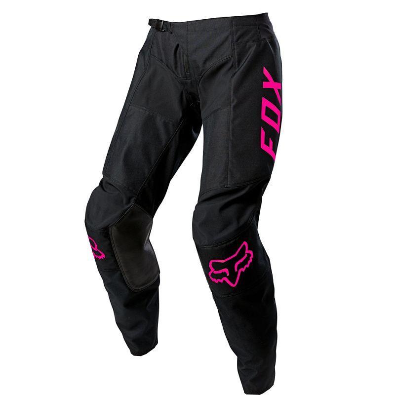Pantalón Moto Mujer 180 Djet Negro/Rosado Fox Racing - Rideshop
