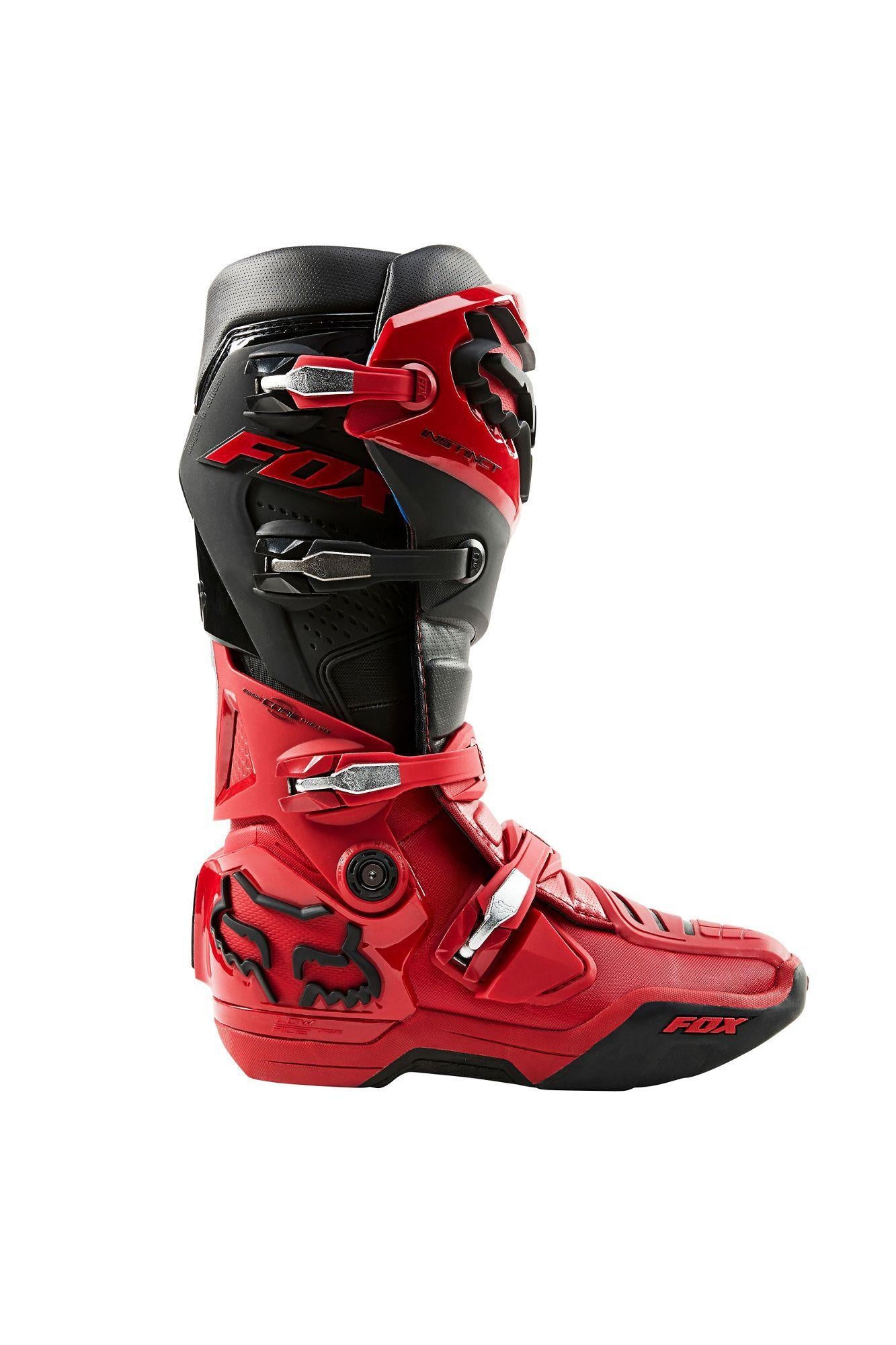 Botas Moto Instinct Rojo/Negro Fox Racing - Rideshop