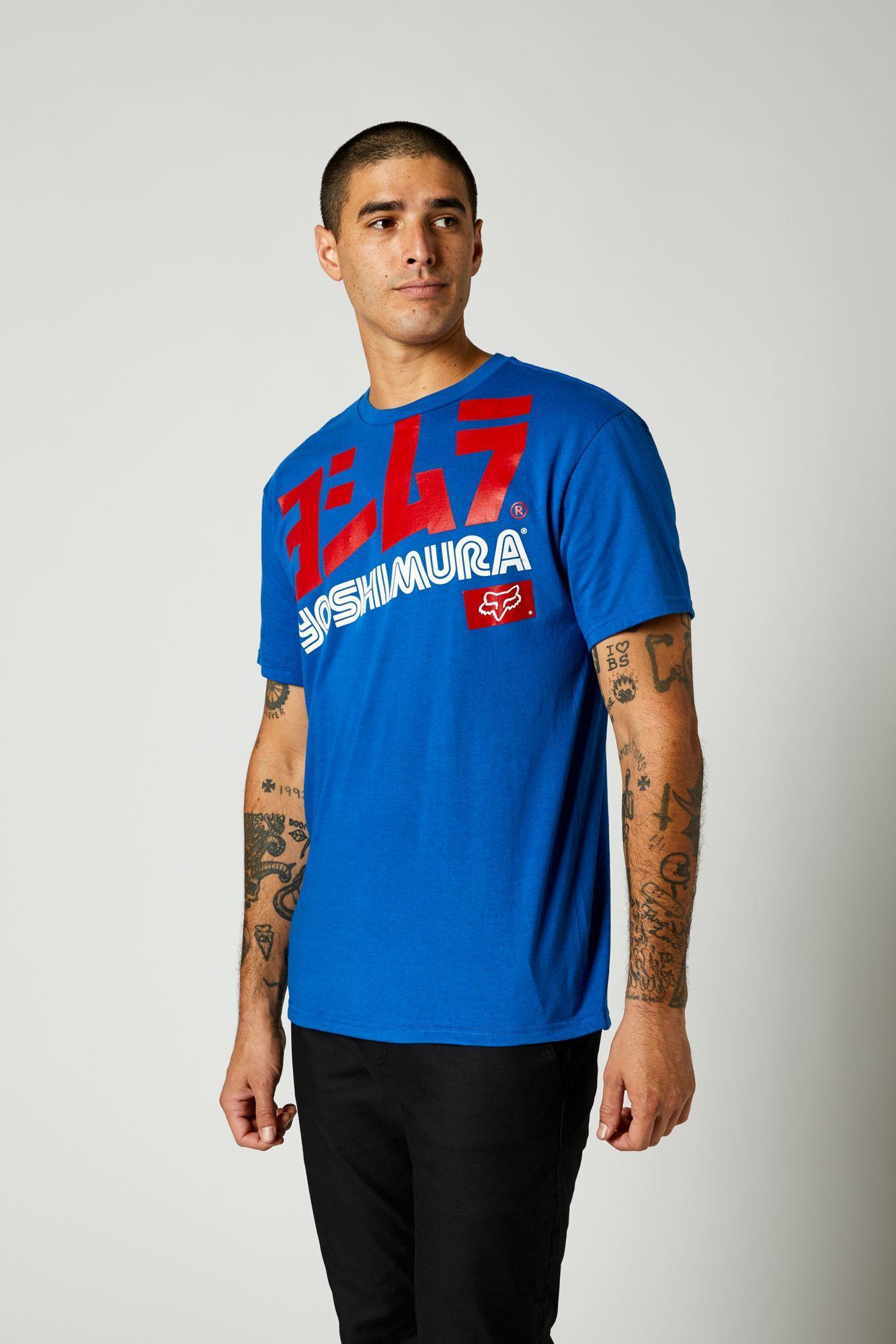 Polera Lifestyle Yoshimura Oversized Azul Fox Racing - Rideshop