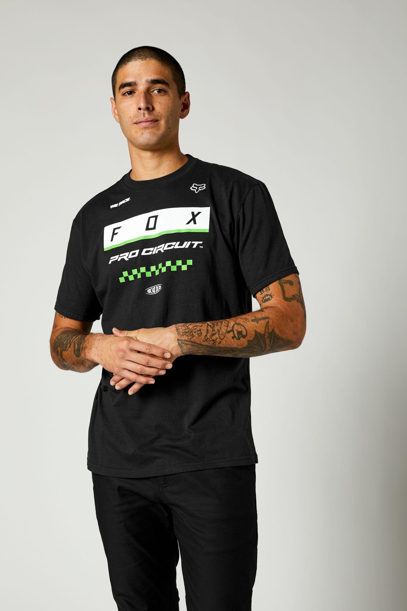 Polera Lifestyle Pro Circuit Block Negro Fox Racing - Rideshop