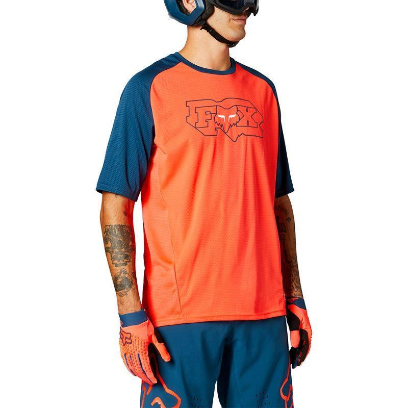Polera Bicicleta Defend Naranja Fox Racing - Rideshop