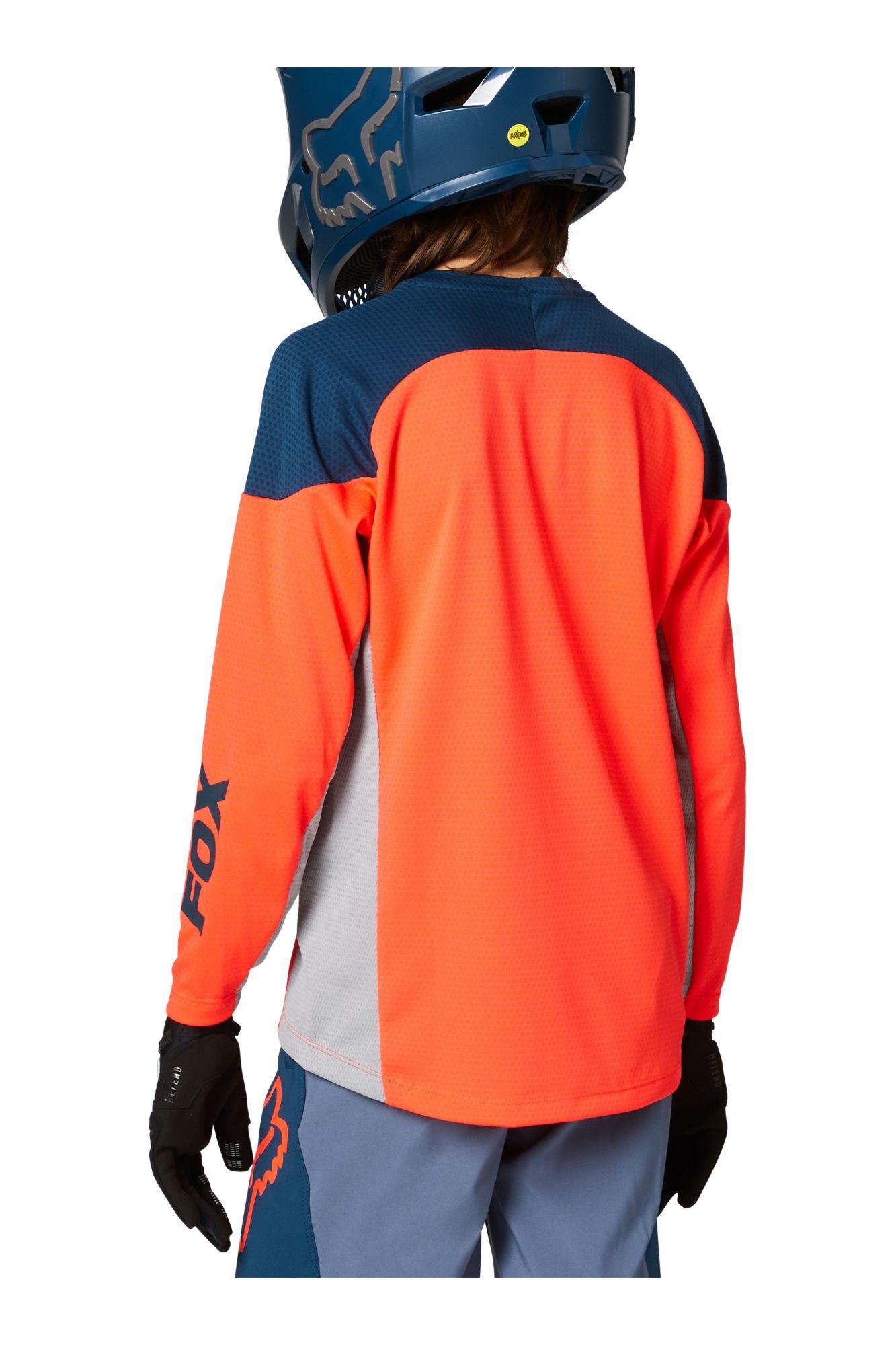 Polera Bicicleta Niño Defend Grphc 2 Naranja Fox Racing - Rideshop