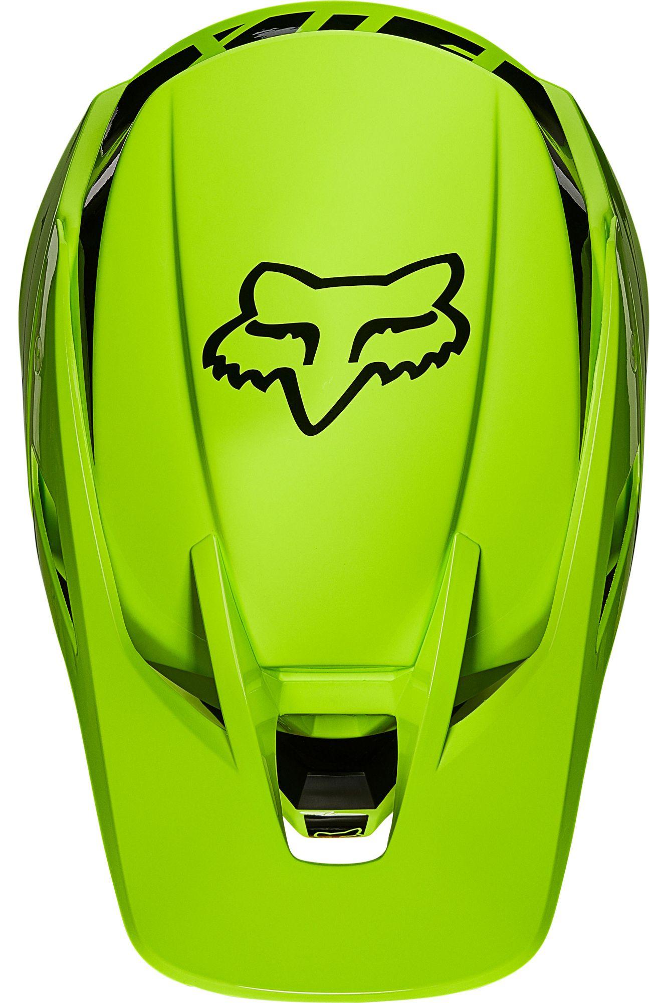 Casco Moto V3 Psycosis Amarillo Fluor Fox Racing - Rideshop