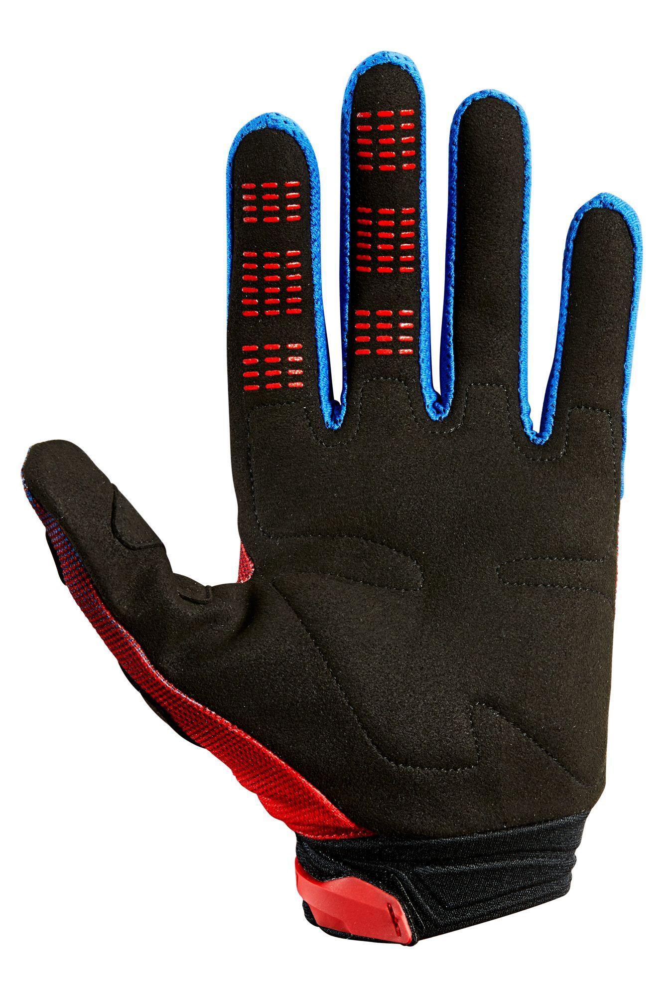 Guantes Moto 180 Oktiv Rojo Fluor Fox Racing - Rideshop
