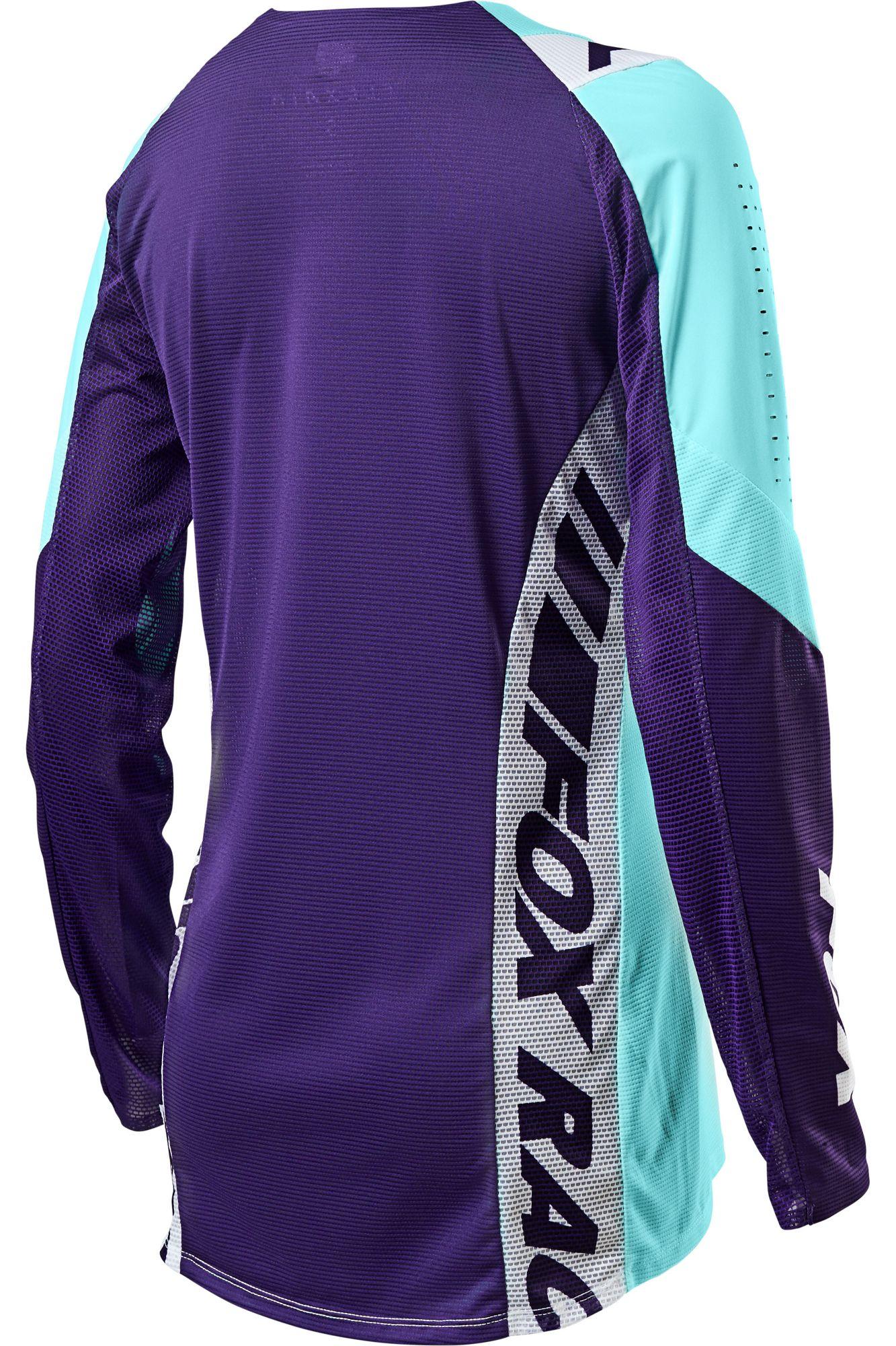 Polera Moto Mujer Flexair Mach One Celeste Fox Racing - Rideshop