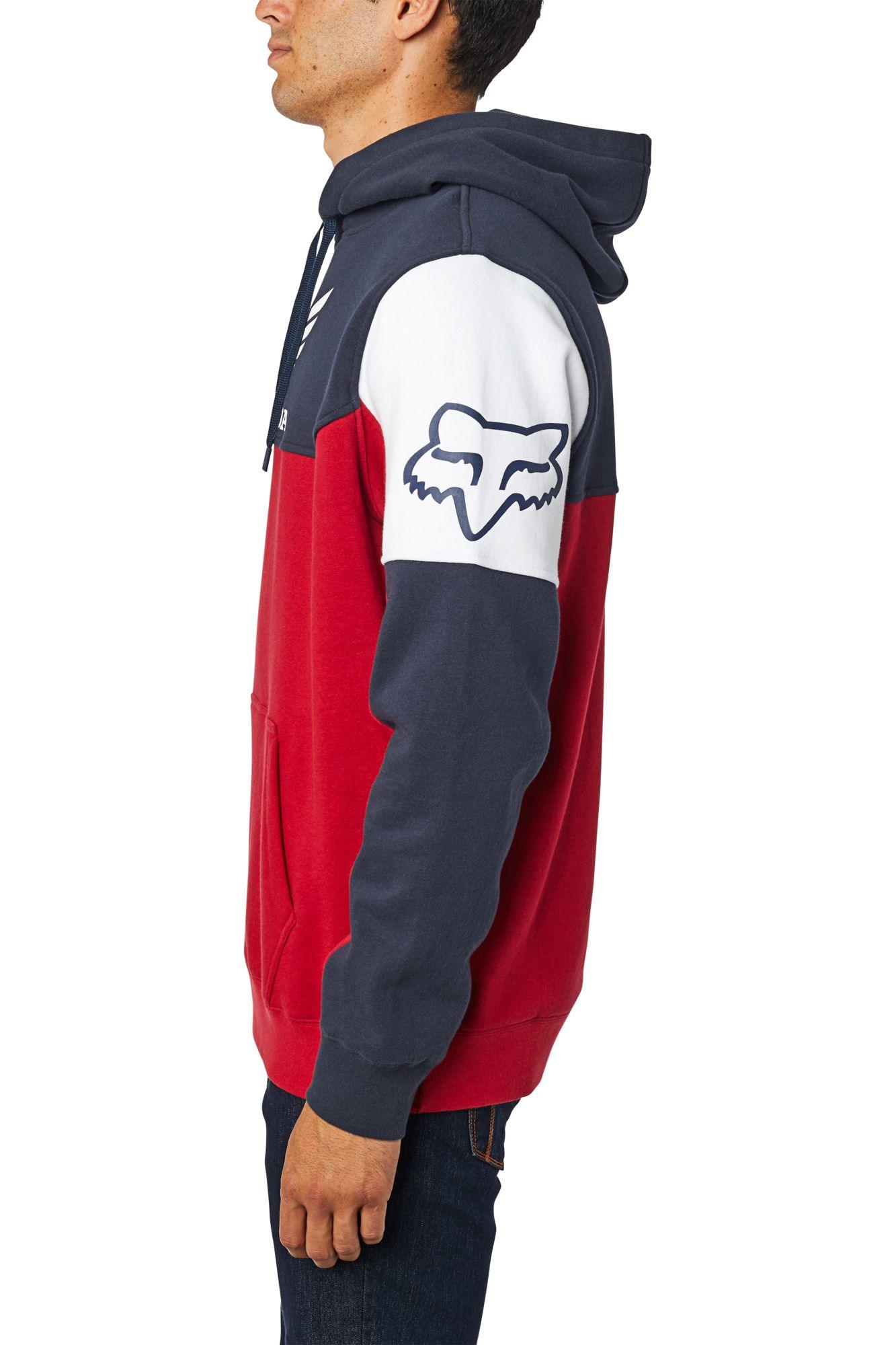Poleron Lifestyle Honda Azul/Rojo Fox Racing - Rideshop