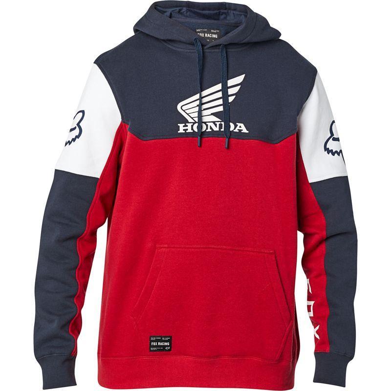 Poleron Lifestyle Honda Azul/Rojo Fox Racing - Rideshop