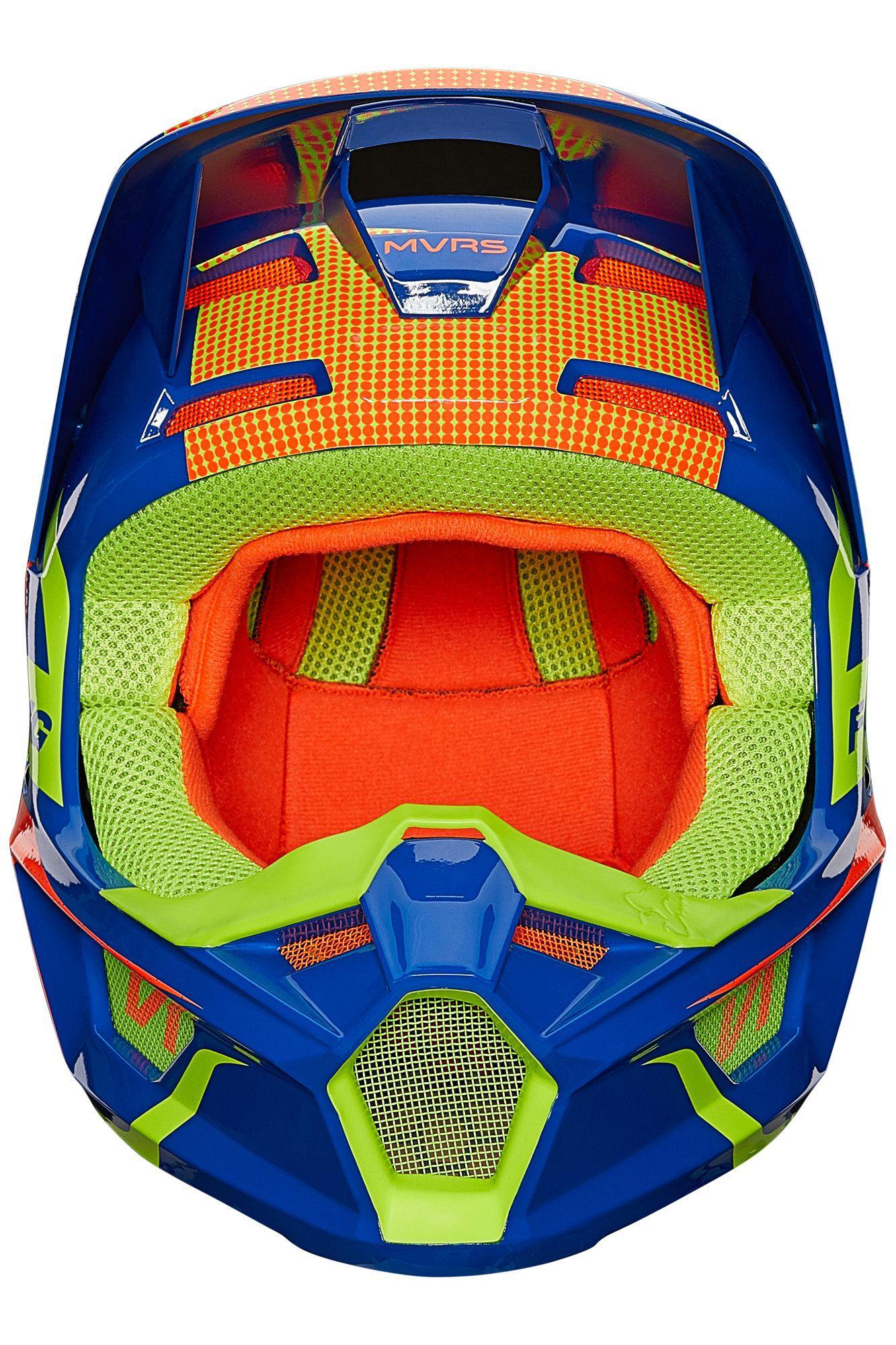 Casco Moto V1 Oktiv Azul Fox Racing - Rideshop