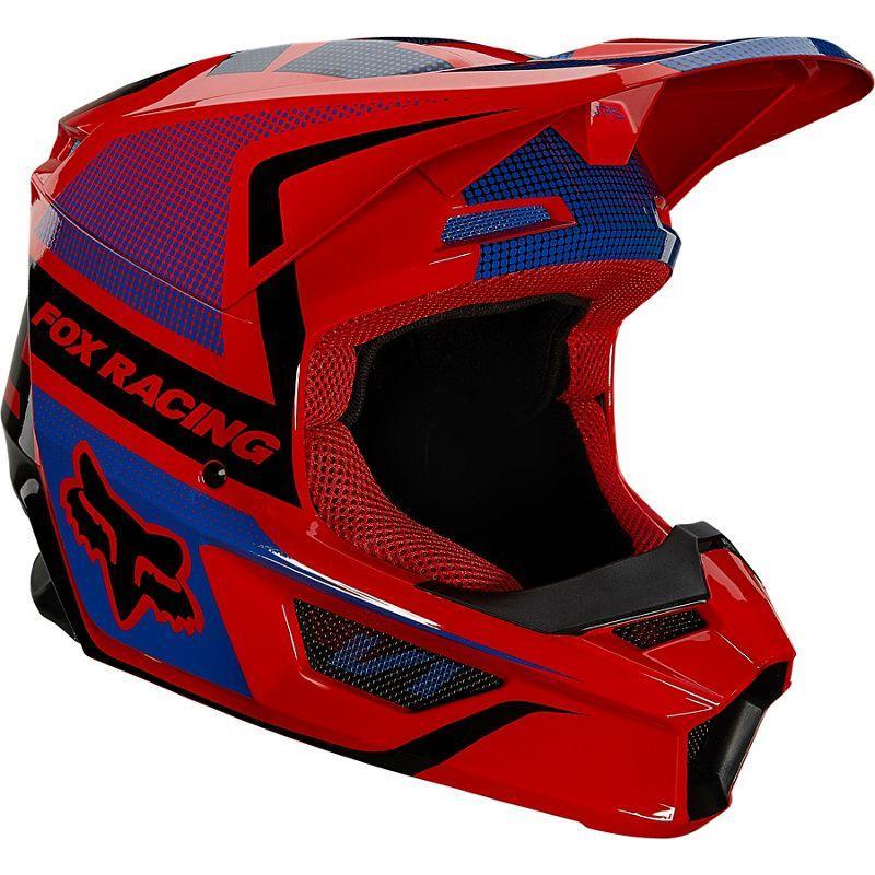 Casco Moto V1 Oktiv Rojo Fox Racing - Rideshop