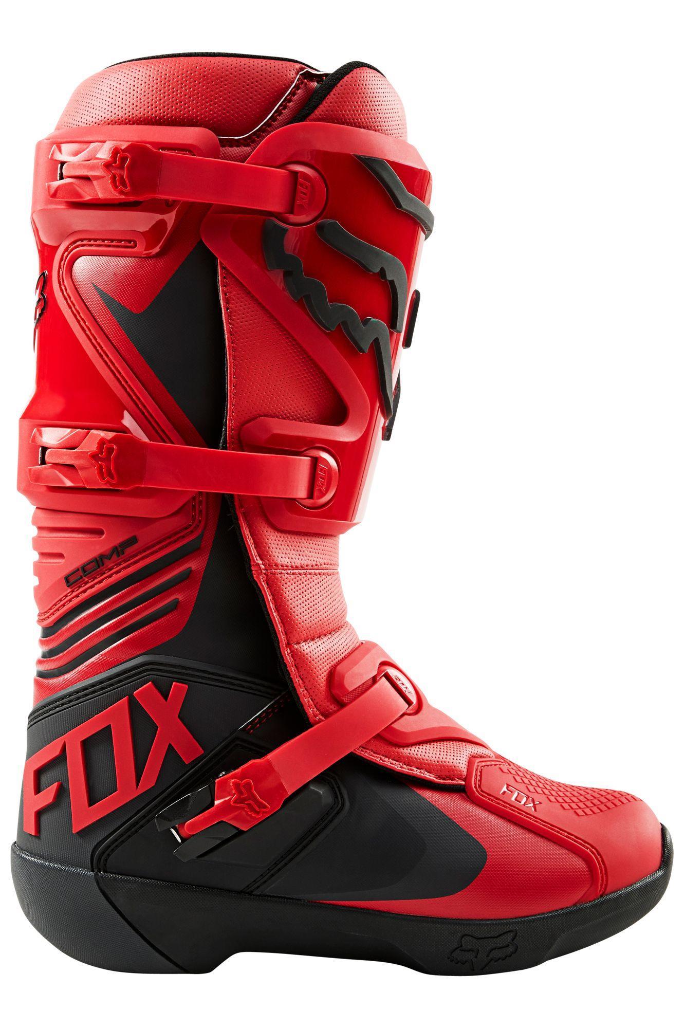 Botas Moto Comp Flame Rojo Fox Racing - Rideshop
