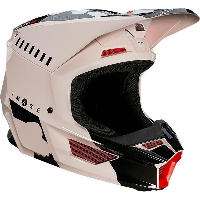 Casco Moto V1 Illmatik Rosado Pálido Fox Racing - Rideshop