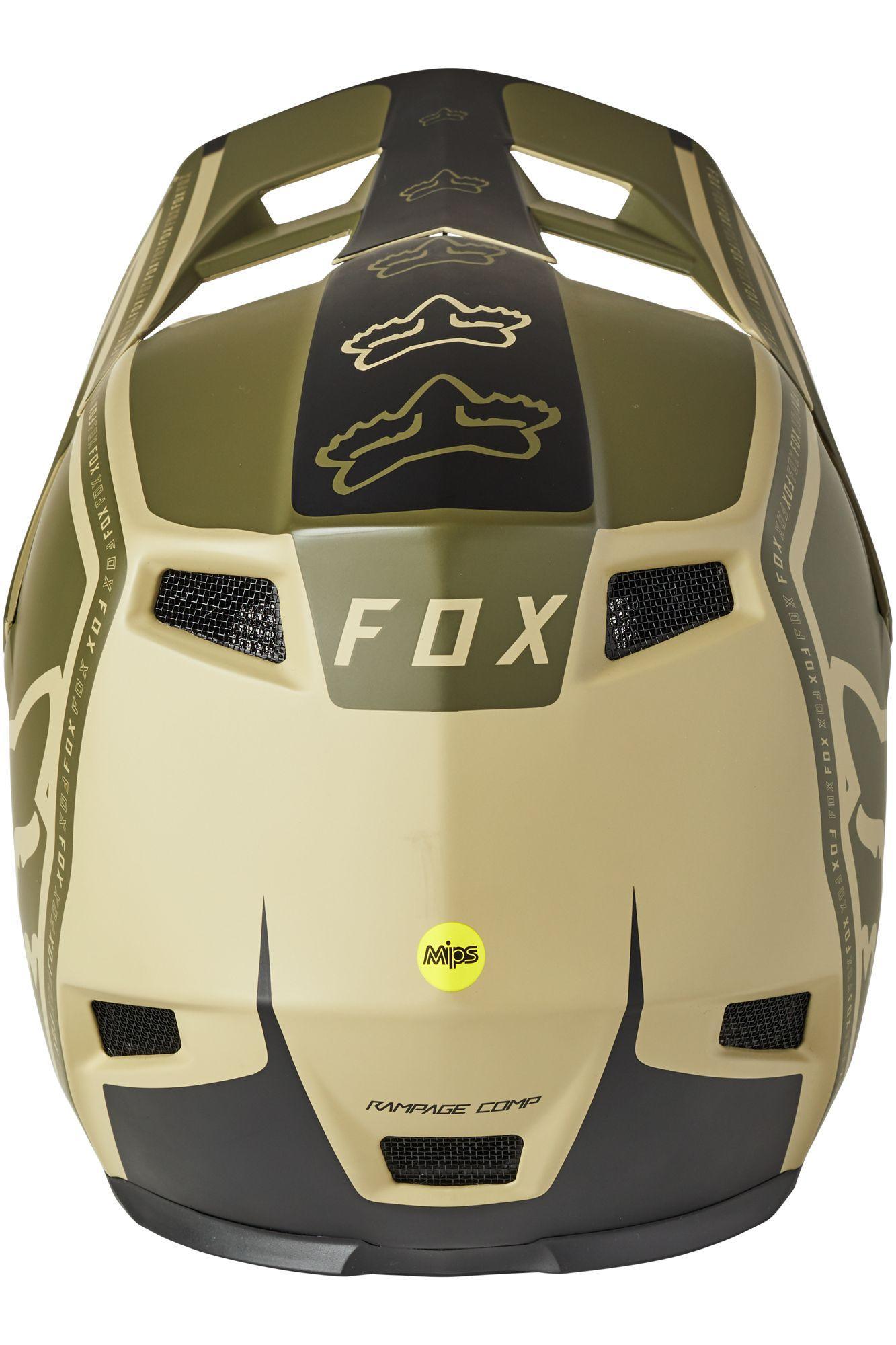 Casco Bicicleta Rampage Comp Cali Verde Fox Racing - Rideshop