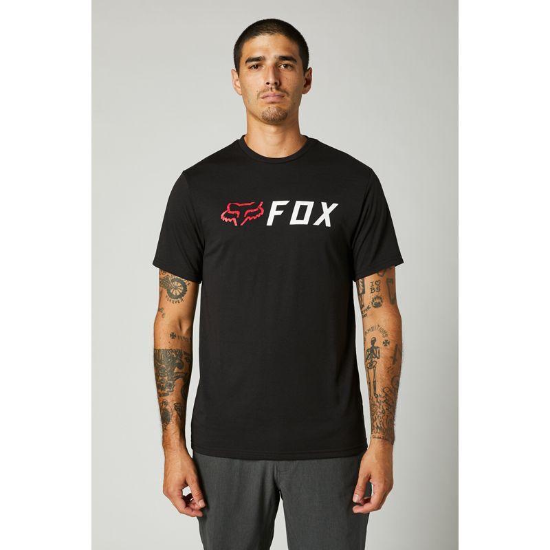 Polera Lifestyle Apex Tech Negro/Rojo Fox Racing - Rideshop