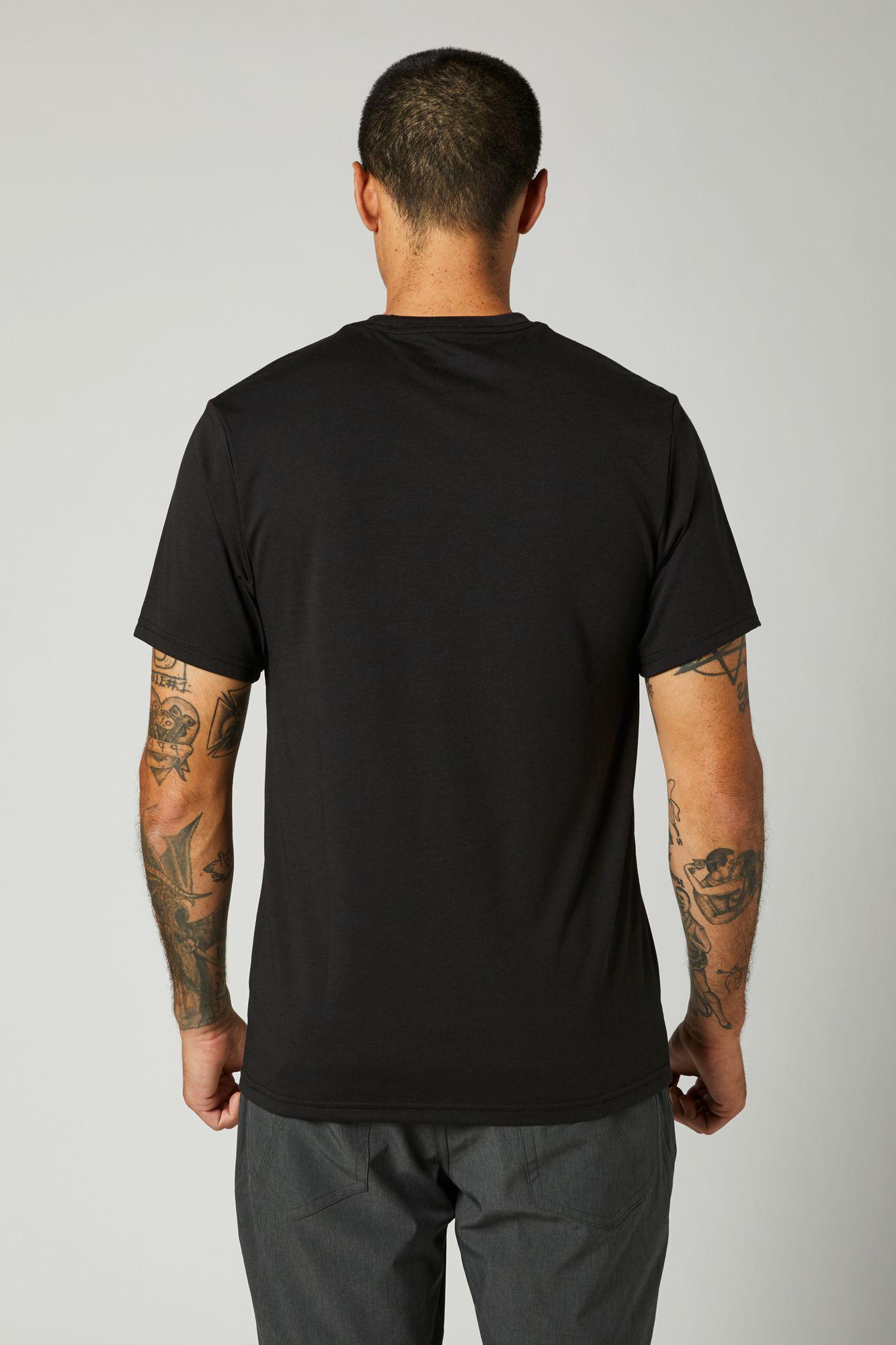Polera Lifestyle Apex Tech Negro/Rojo Fox Racing - Rideshop