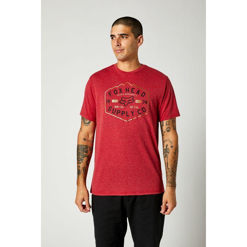 Polera Lifestyle Backbone Tech Rojo Fox Racing - Rideshop