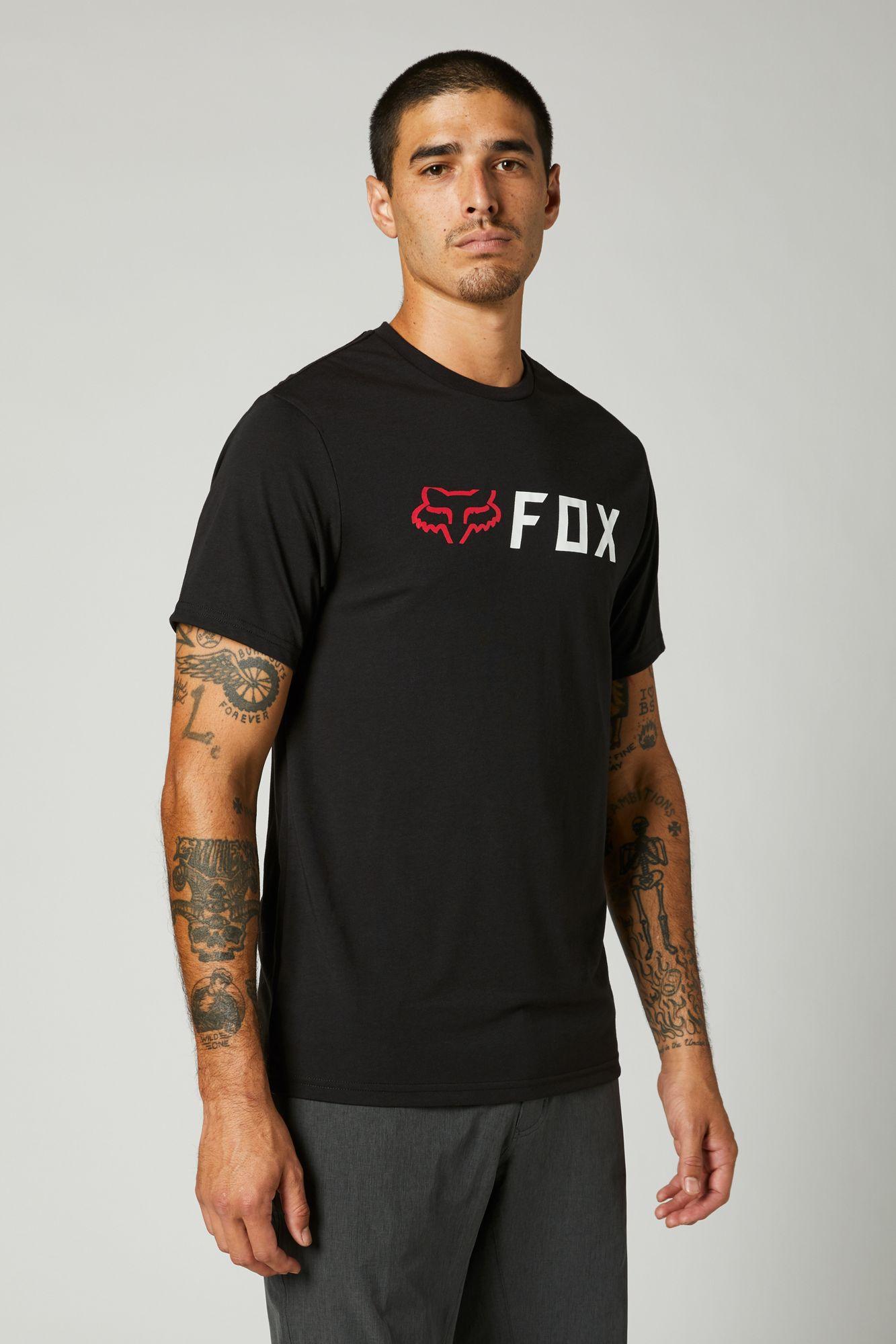 Polera Lifestyle Apex Tech Negro/Rojo Fox Racing - Rideshop