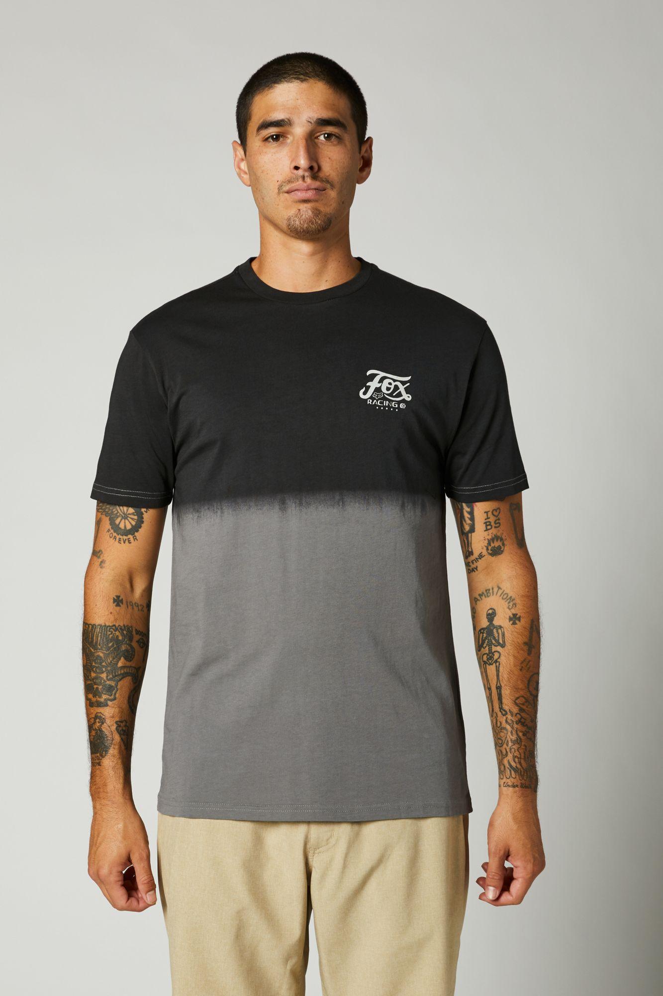 Polera Lifestyle Dipped Premium Negro Vintage Fox Racing - Rideshop