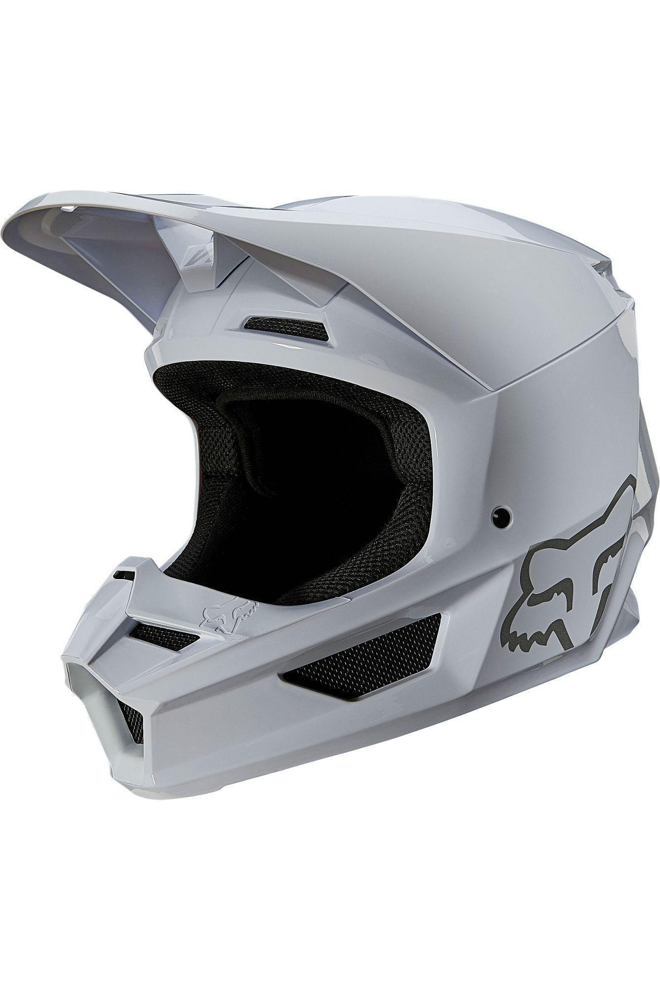 Casco Moto V1 Plaic Blanco Fox Racing - Rideshop