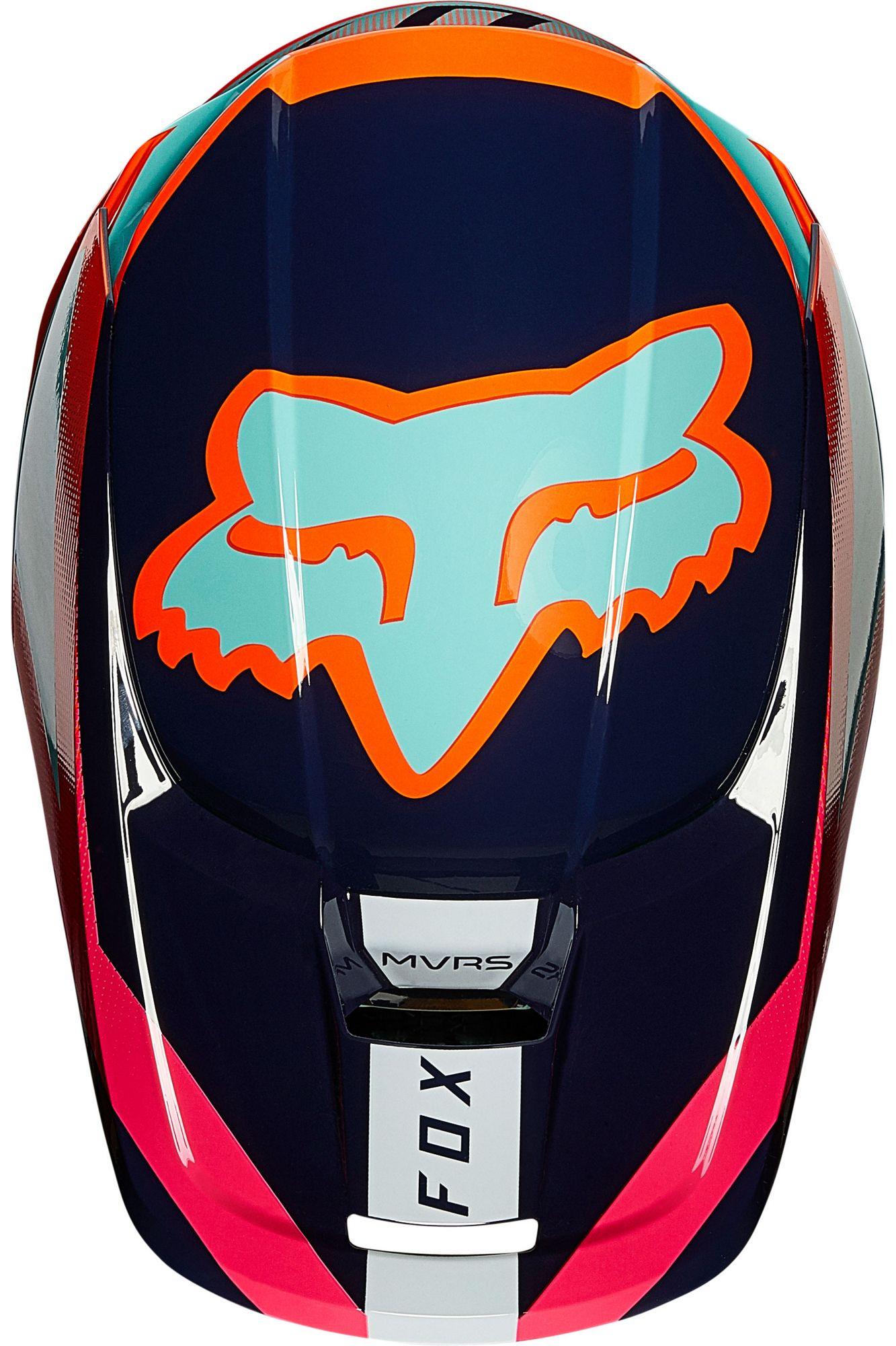 Casco Moto V1 Niño Voke Aqua Fox Racing - Rideshop