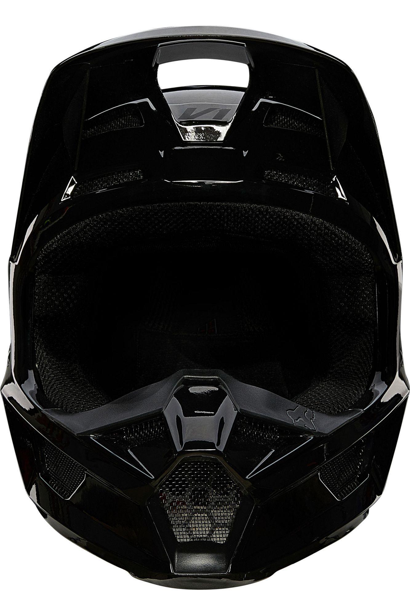 Casco Moto V1 Plaic Negro Fox Racing - Rideshop