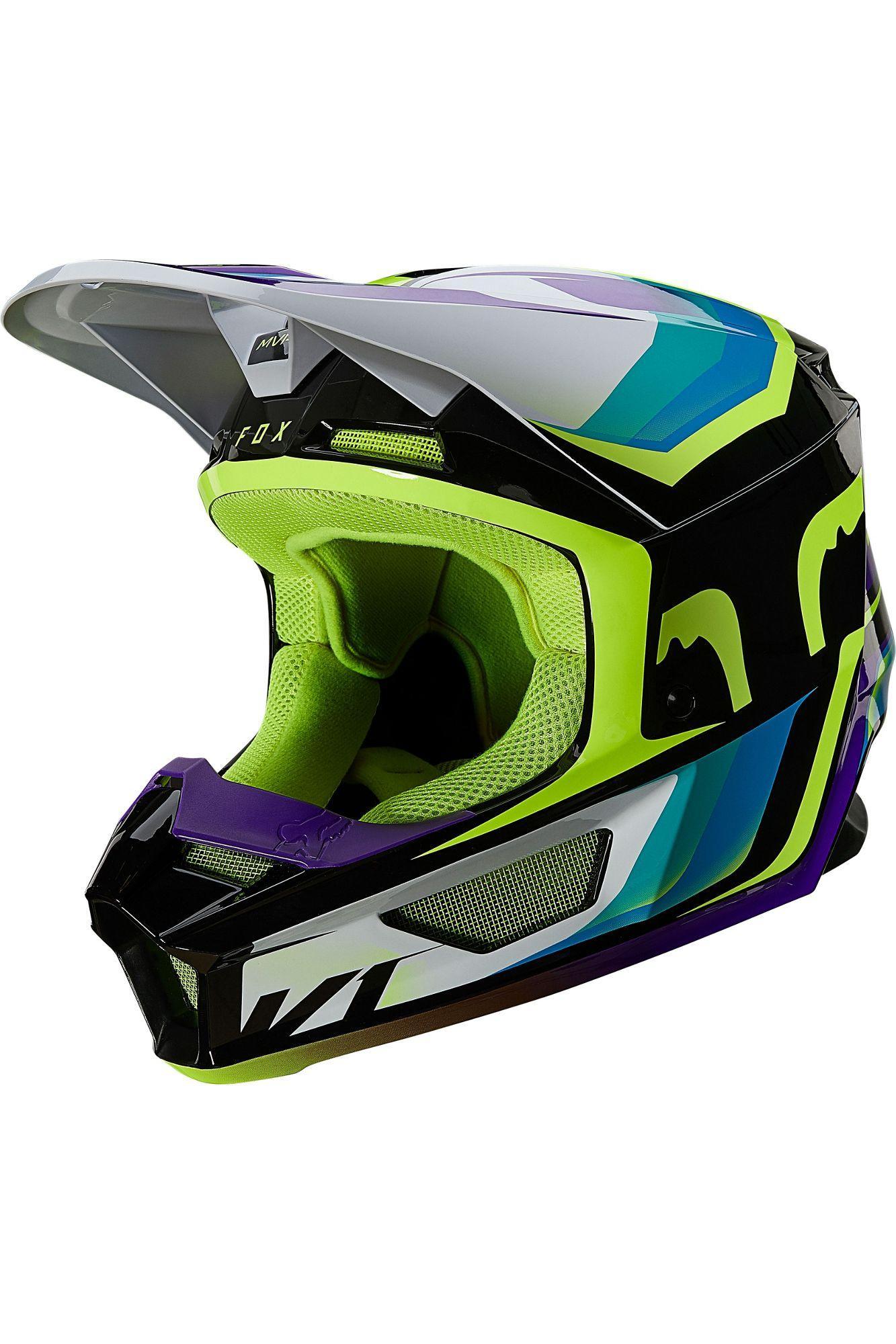 Casco Moto V1 Tro Aqua Fox Racing - Rideshop