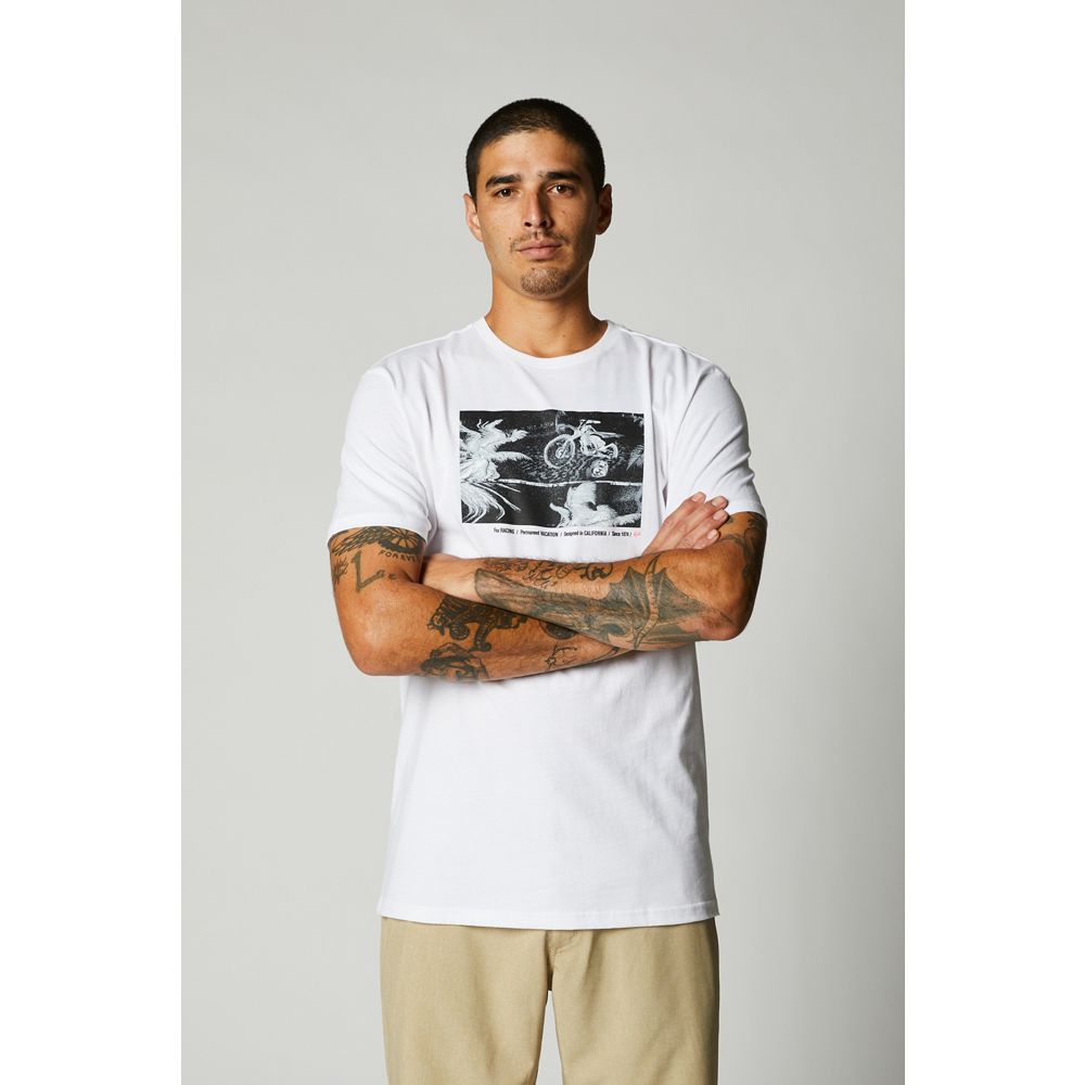 FOX Polera Lifestyle Bad Trip SS Premium Tee Blanco - Rideshop
