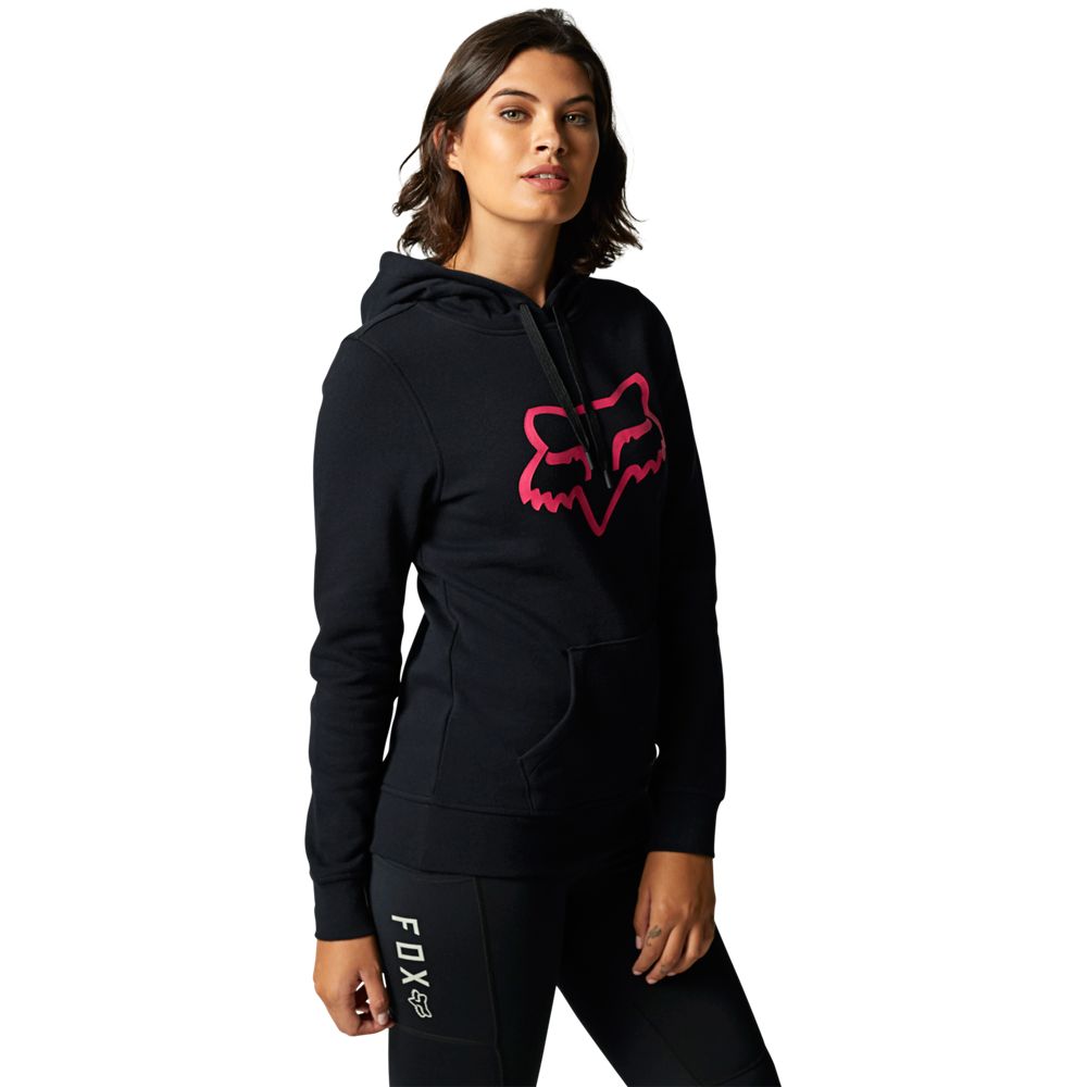 FOX Poleron Lifestyle Boundary Pullover Negro/Rosado - Rideshop