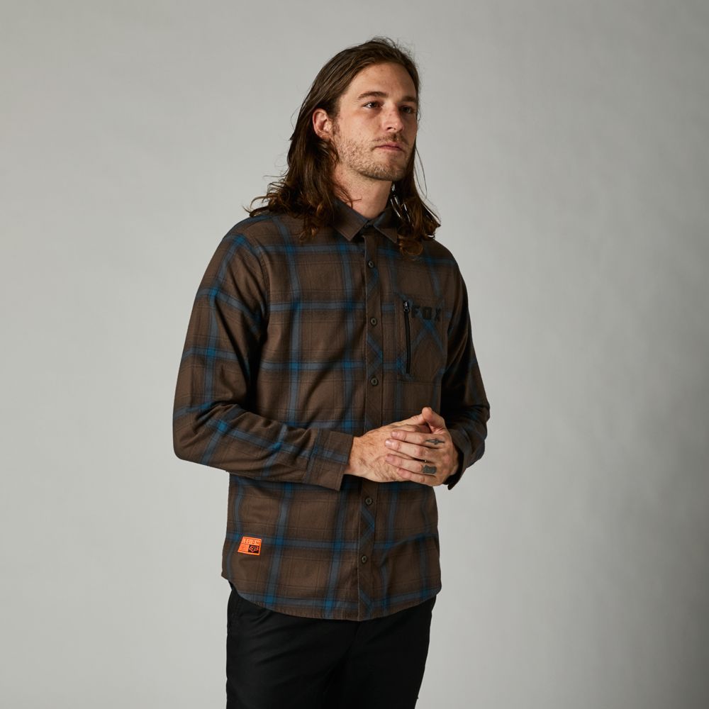 FOX Camisa Lifestyle Gamut Stretch Gris - Rideshop