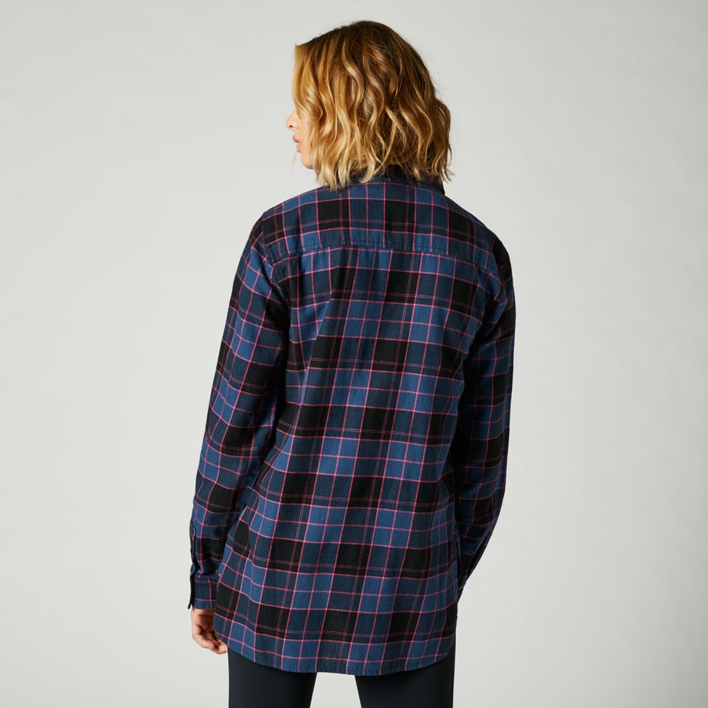 FOX Camisa Lifestyle Pines Azul - Rideshop
