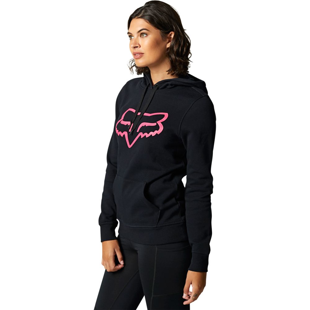 FOX Poleron Lifestyle Boundary Pullover Negro/Rosado - Rideshop