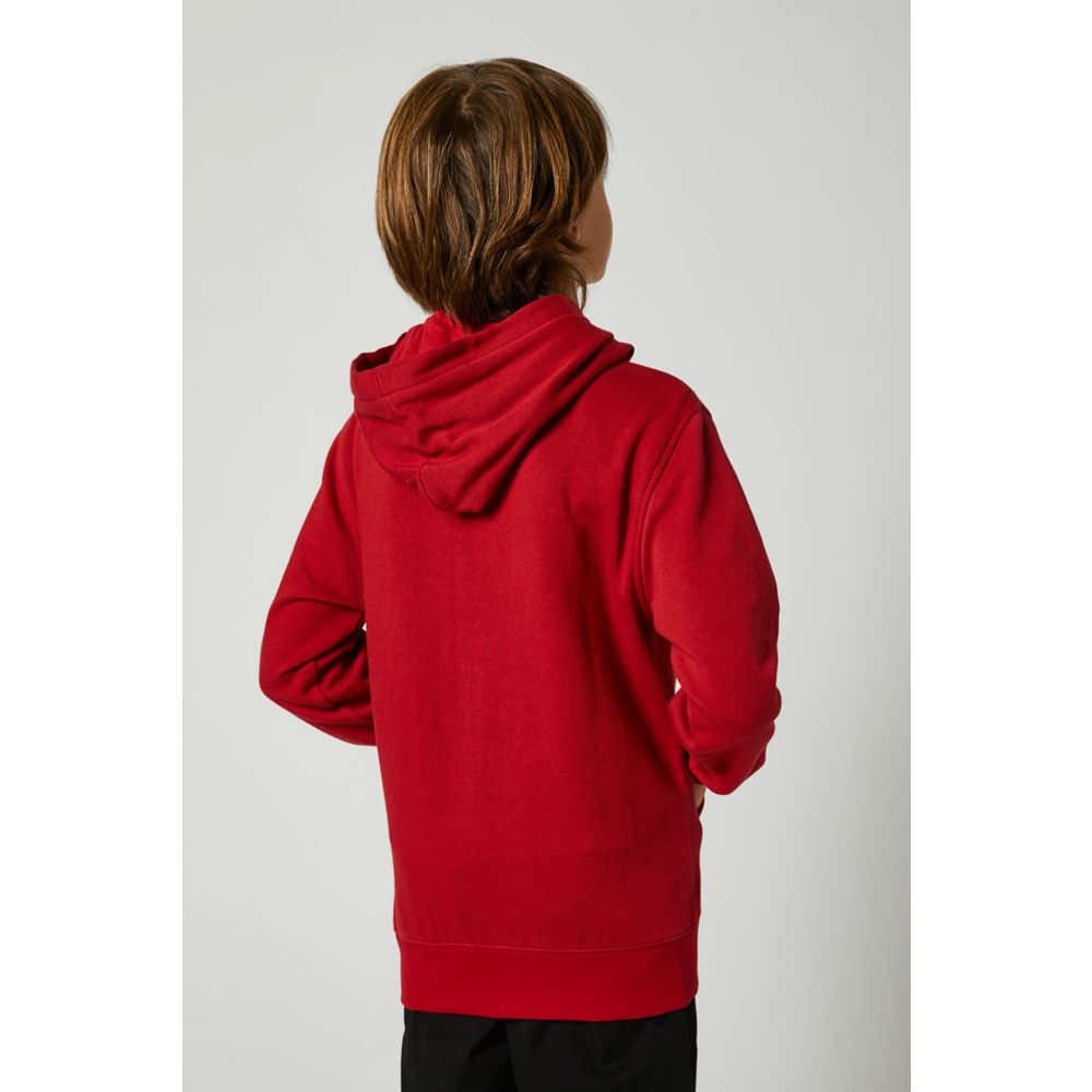 FOX Poleron Lifestyle Niño Legacy Moth Zip Rojo - Rideshop