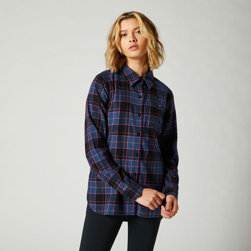 FOX Camisa Lifestyle Pines Azul - Rideshop