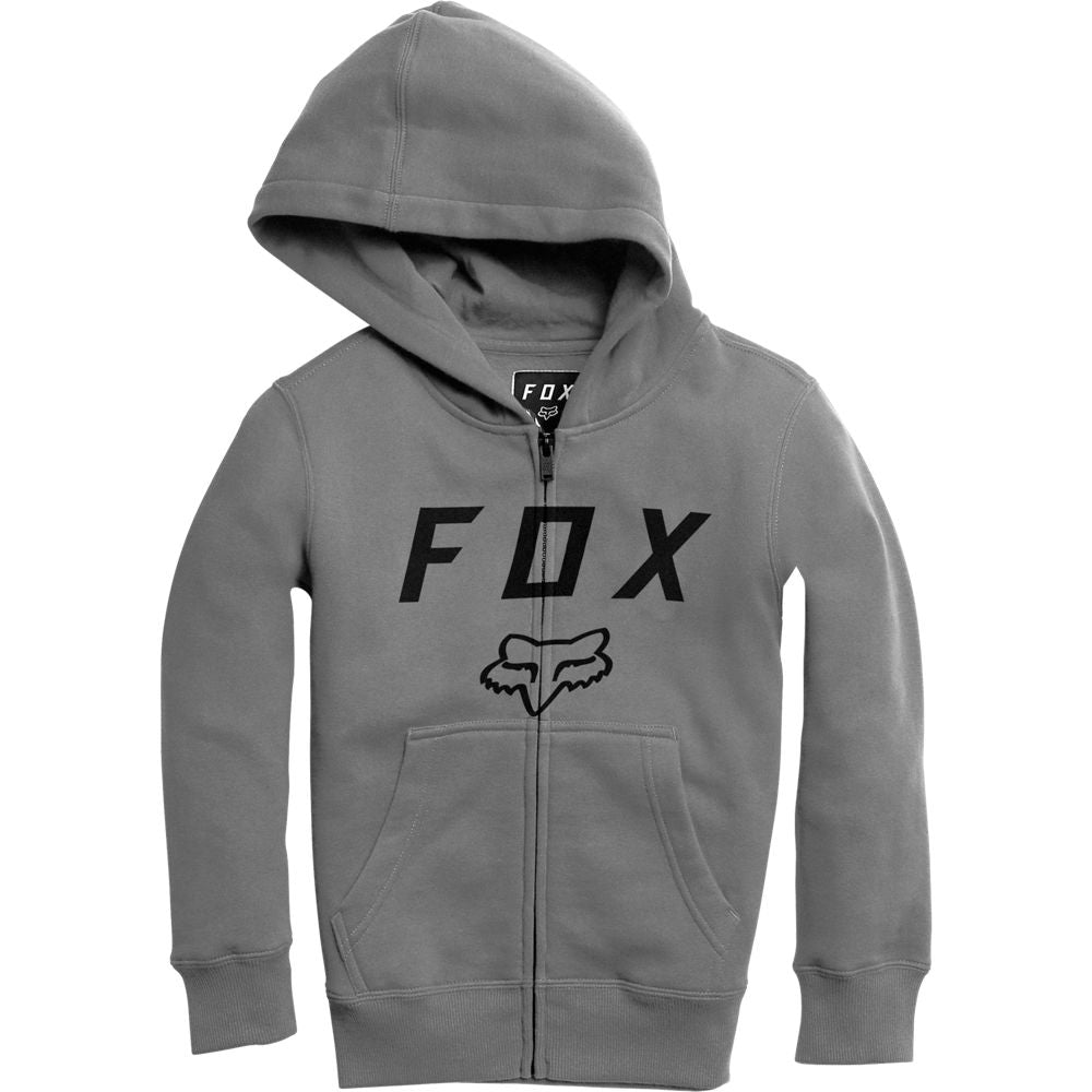 FOX Poleron Lifestyle Niño Legacy Moth Zip Gris - Rideshop