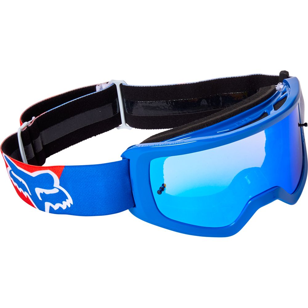 FOX Antiparra Moto Main Skew Espejada Blanco - Rideshop