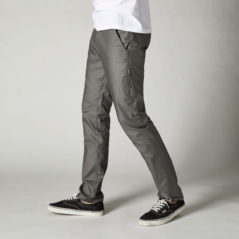 FOX Pantalon Lifestyle Essex Slim Elástico Gris - Rideshop
