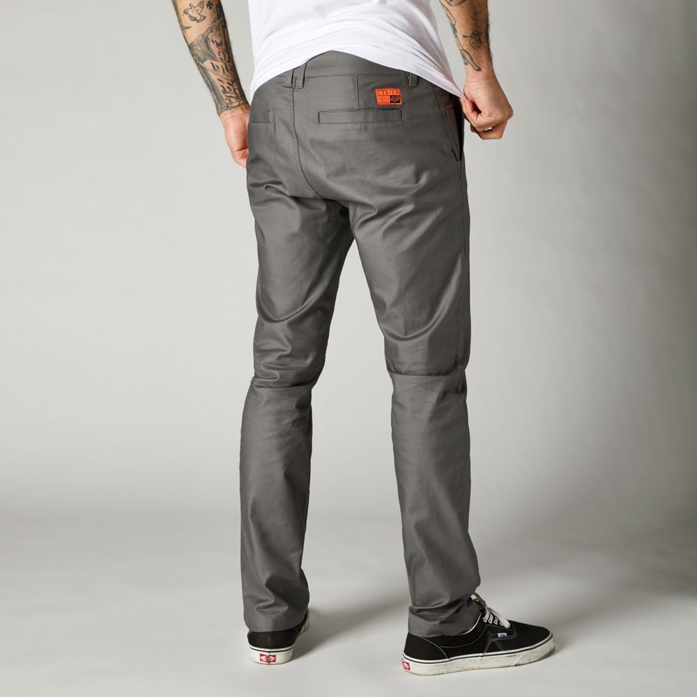 FOX Pantalon Lifestyle Essex Slim Elástico Gris - Rideshop