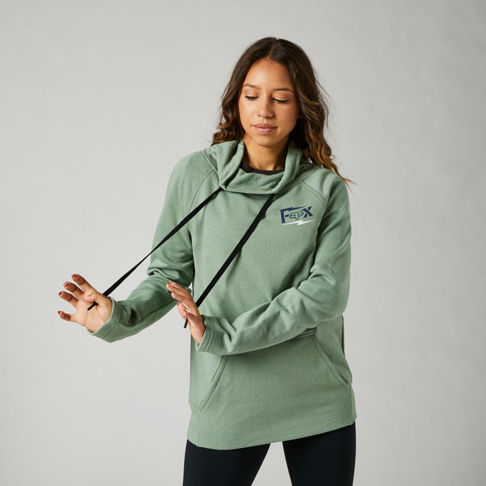 FOX Poleron Lifestyle Mujer Clean Up Verde - Rideshop