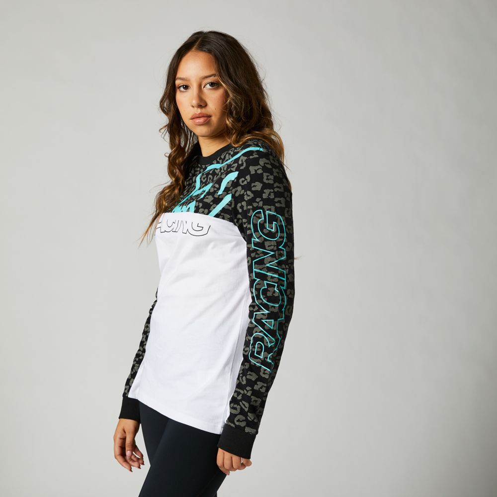 FOX Polera Lifestyle Mujer Manga Larga Blanco - Rideshop
