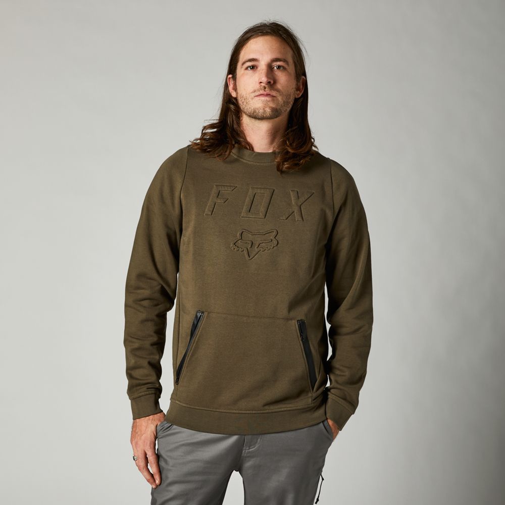 FOX Poleron Lifestyle Blacklash DWR Verde Cuello Redondo - Rideshop