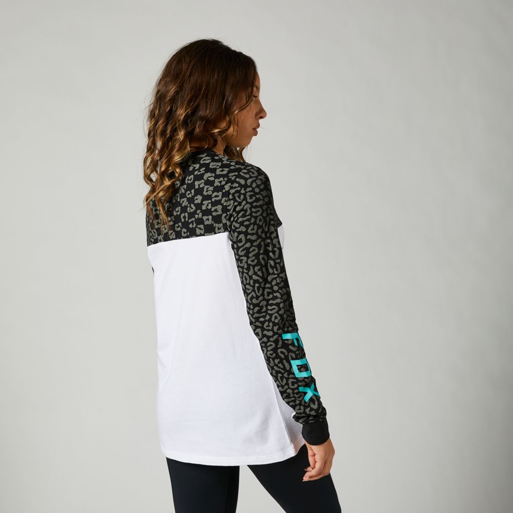 FOX Polera Lifestyle Mujer Manga Larga Blanco - Rideshop