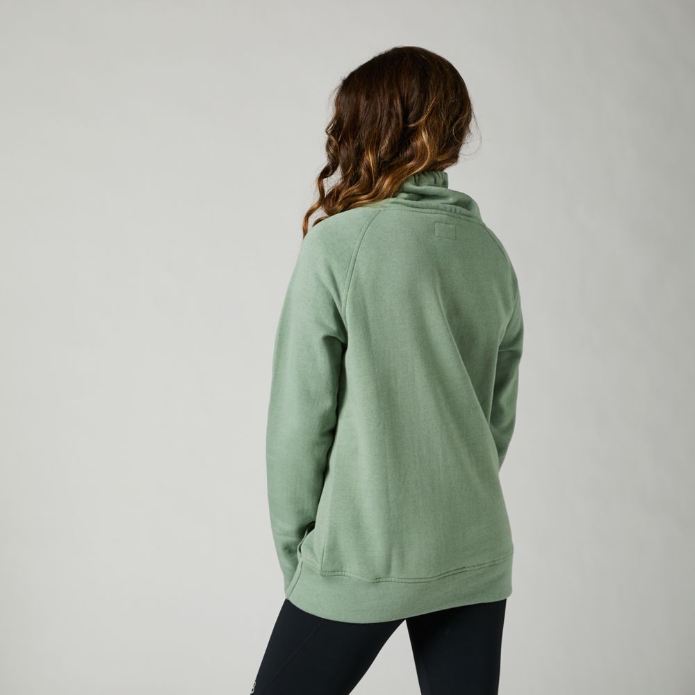 FOX Poleron Lifestyle Mujer Clean Up Verde - Rideshop