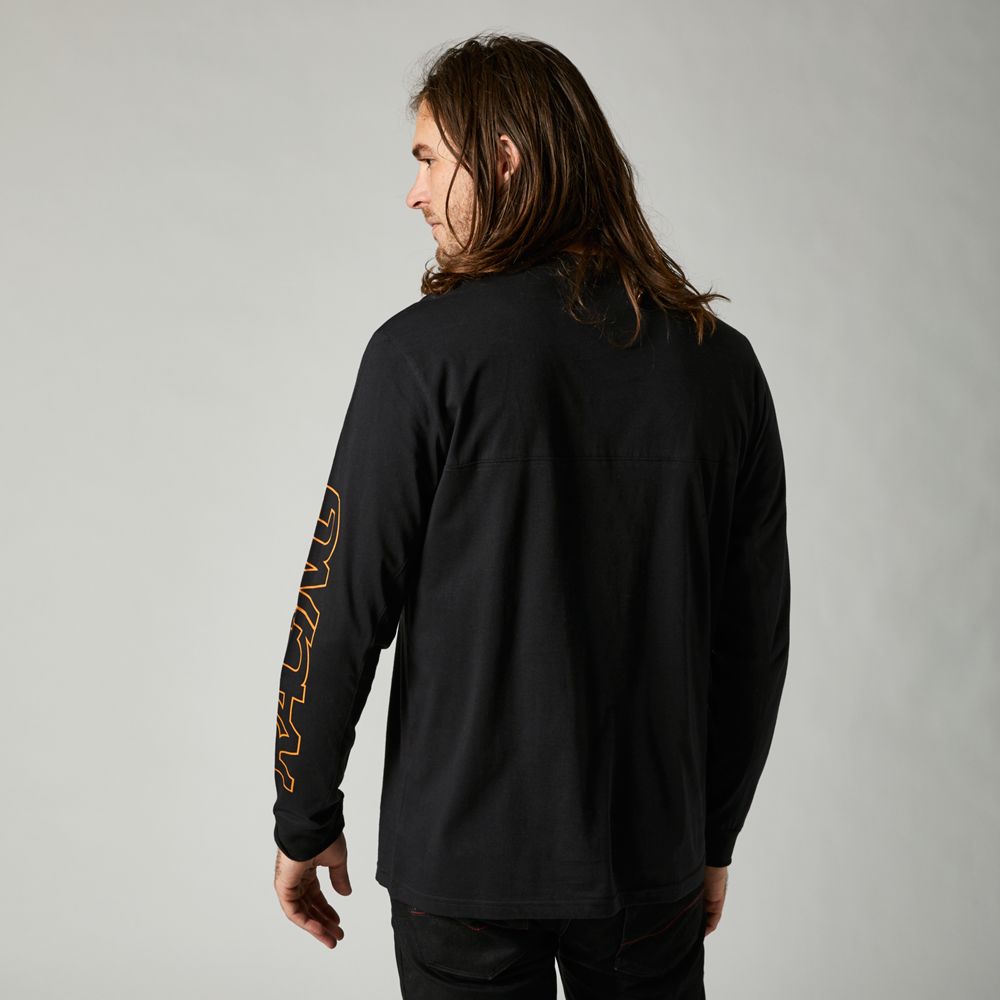 FOX Polera Lifestyle Manga Larga Skew Negro - Rideshop